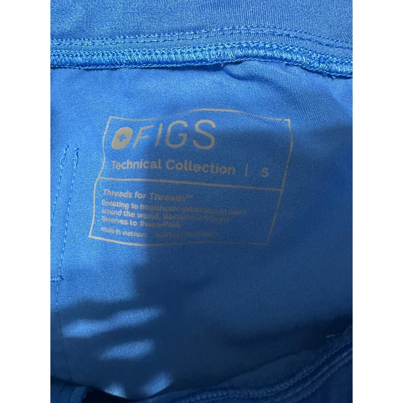 FIGS Technical Collection Royal Blue Jogger Scrub Pants Women's Size S - Image 6