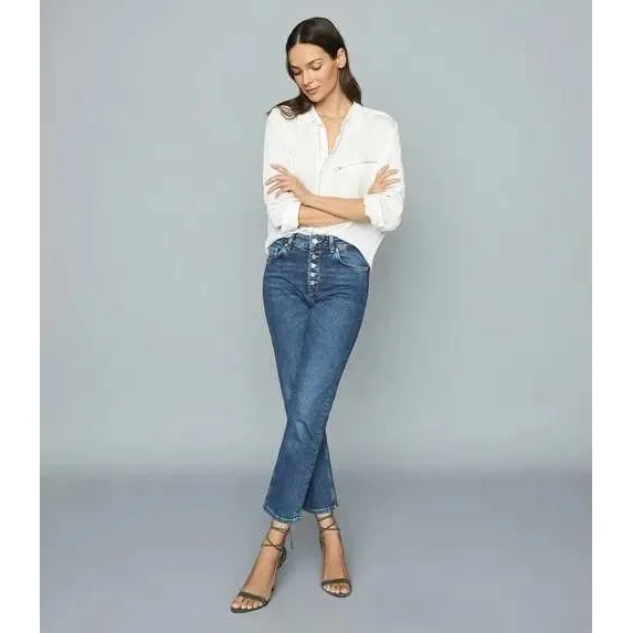 REISS Bailey Mid Rise‎ Straight Jeans Size 27 - Image 3