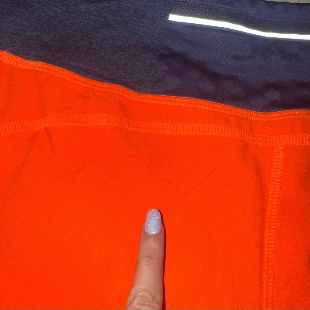 Rabbit Orange & Blue Running Shorts - Image 7