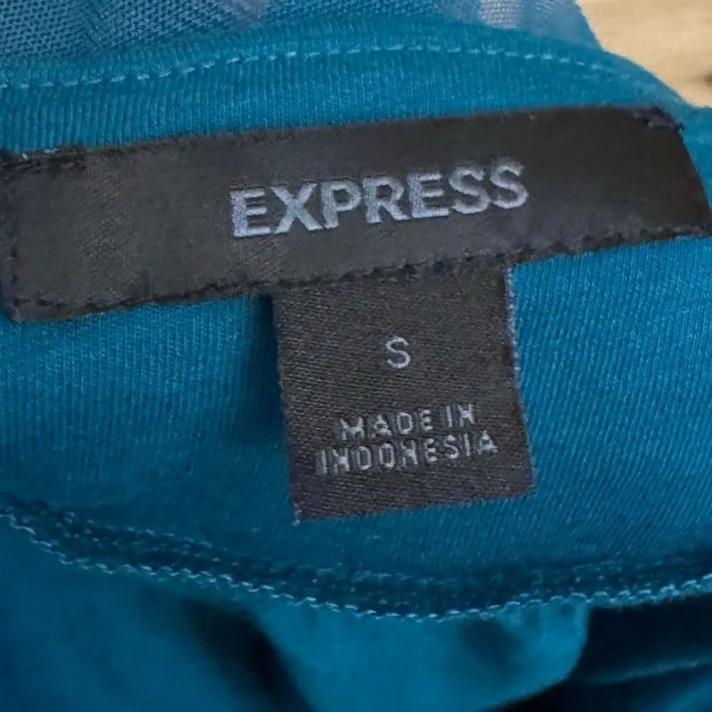 Y2K Express Size Small Sequin Mesh Detail Tank Top Tie Back - Image 11