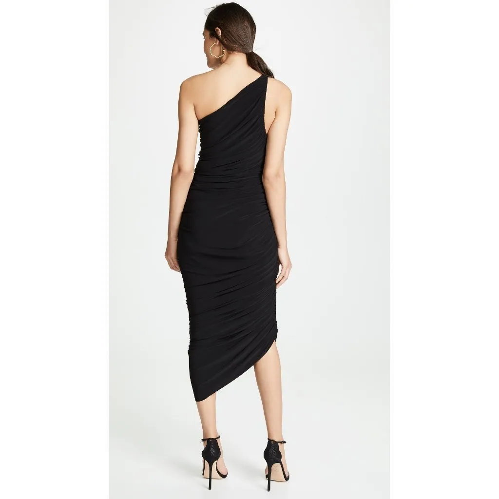 Norma Kamali Diana Gown in Black Small New Womens Midi Jersey Dress - Image 13