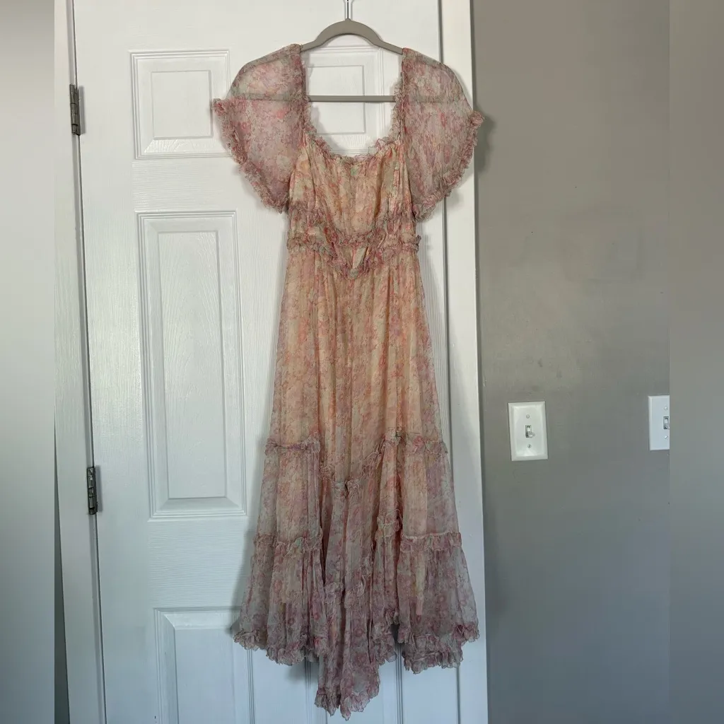 Love Sam Floral Boho Bohemian Off Shoulder Maxi Long Cottagecore Fairy Dress - Image 8