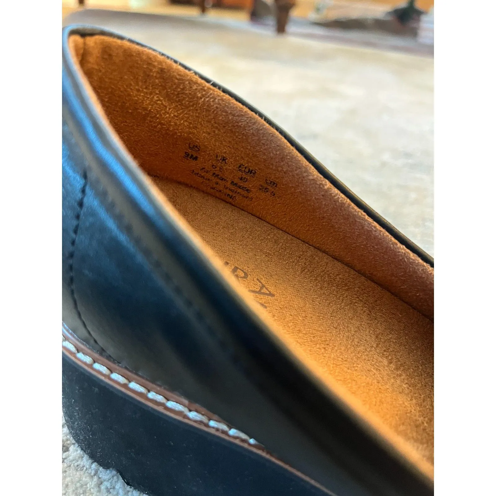 Naturalizer Corinne Loafer Black Women Size 9 Heeled Chunky Loafer Shoes - Image 5