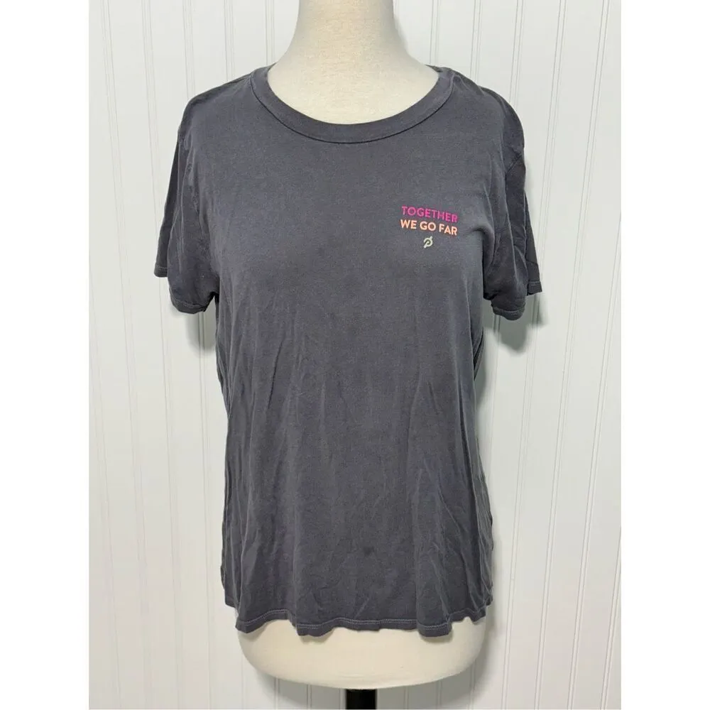 Peloton Women's Crew Neck Together We Go Far Short Sleeve T-Shirt Size‎ XL - Image 11