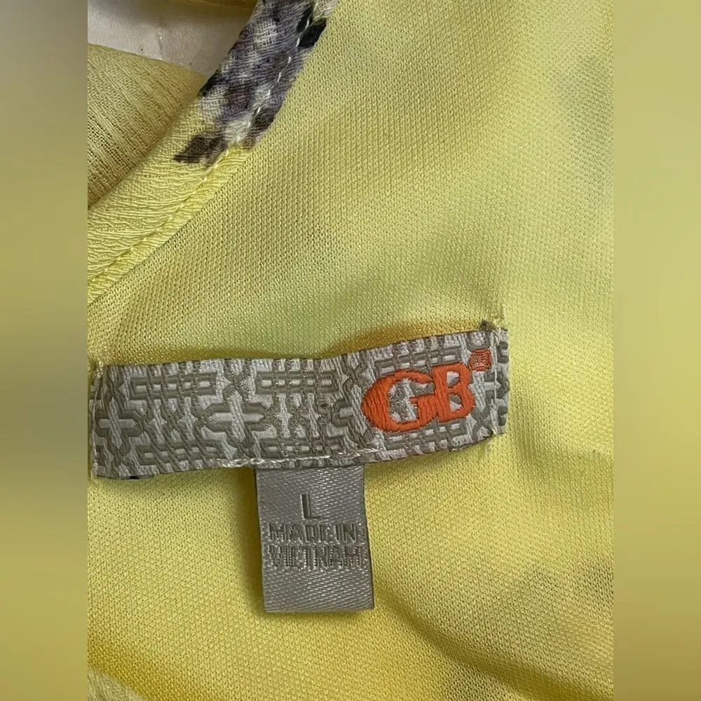 Gianni Bini Picturesque Tales Yellow Chiffon A-line Floral Dress - Image 4