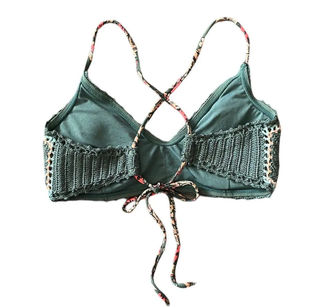 , super cute green knit two piece Swimsuit - Image 5