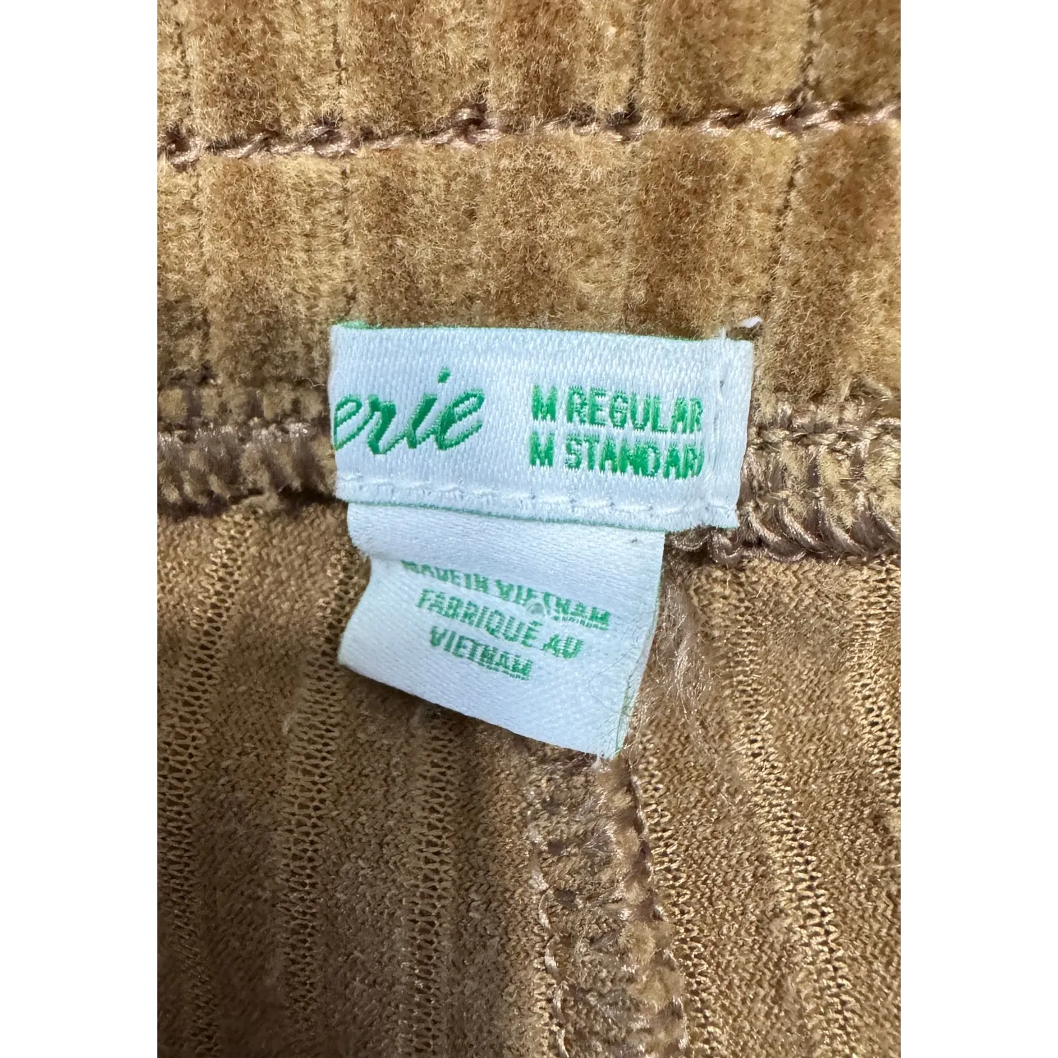 AERIE High Rise Velvety Ribbed Bell Bottom Flare Pants Lounge Pants Size M - Image 4