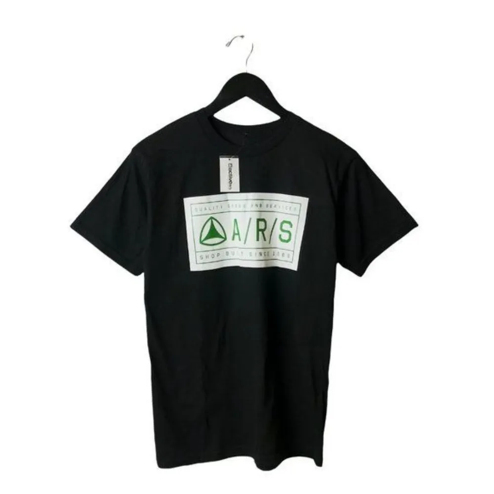 NEW Active Ride Shop T Shirt R/S Graphic Tee Short Sleeve Cotton Solid Logo S - Image 8