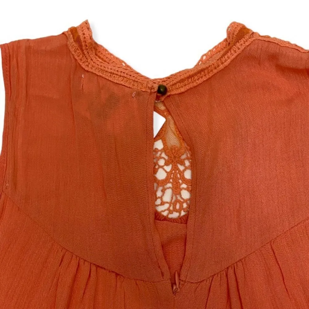 Taylor & Sage Orange Garden Romper - Image 9