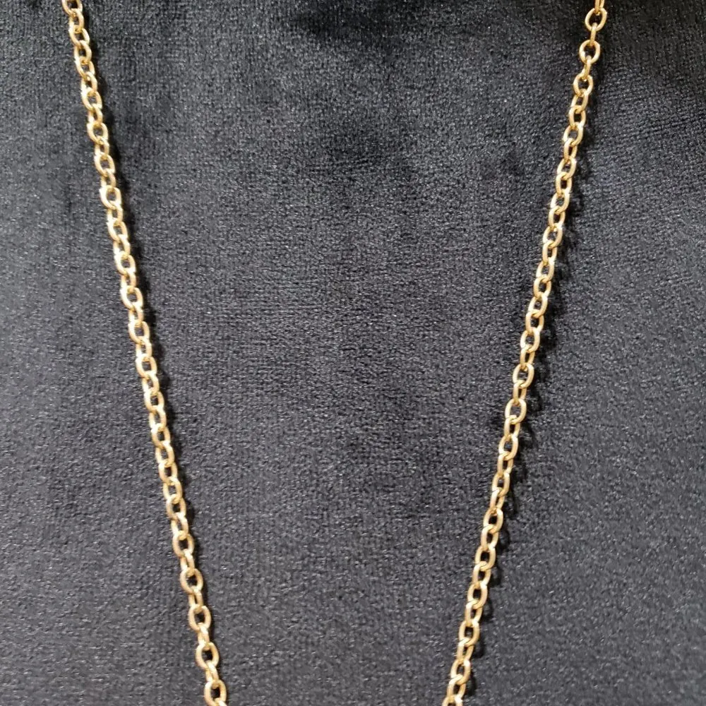 Womens Fashion Gold Tone Elephant Pendant Long Collar Necklace w/ Lobster Clasp - Image 4