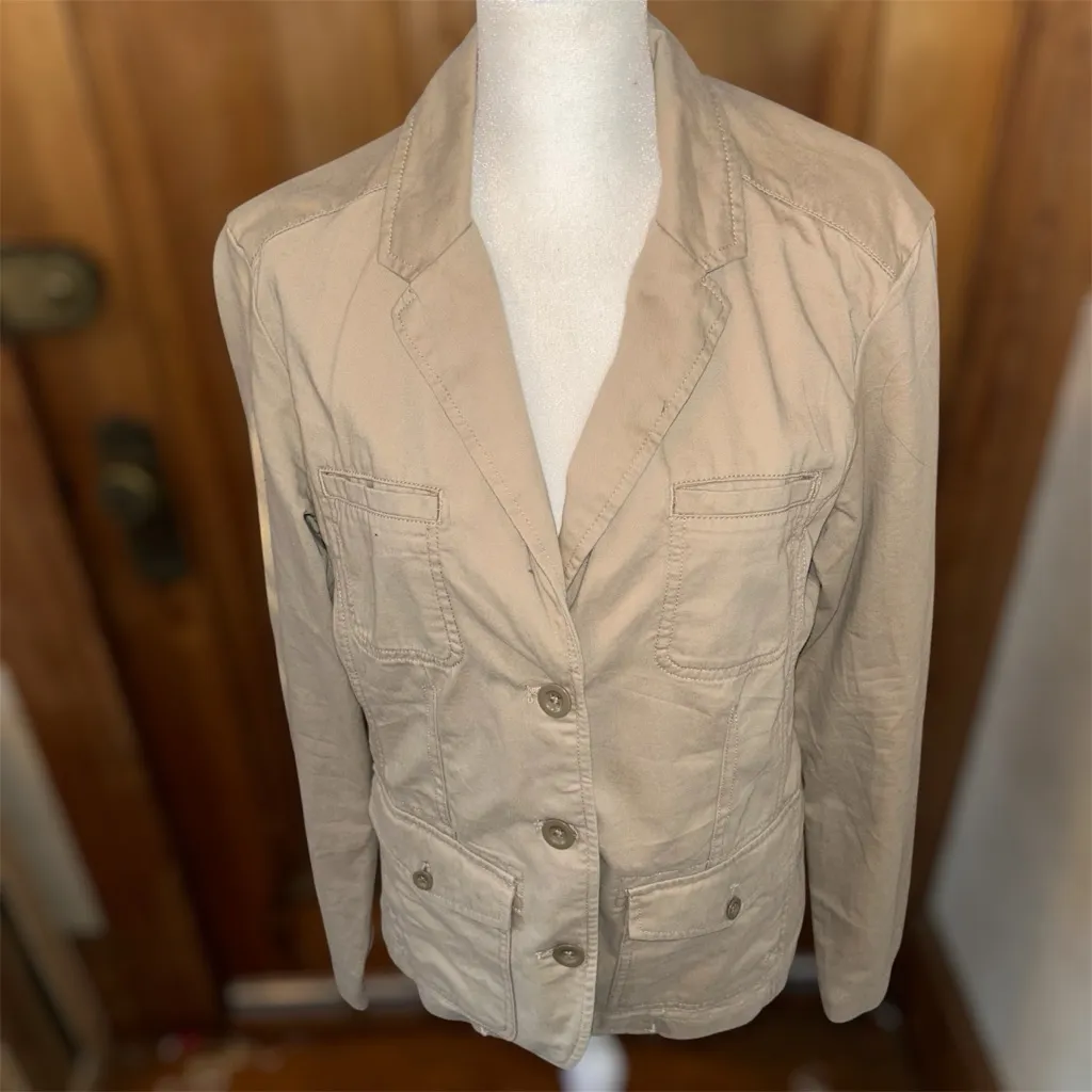 NWOT Eddie Bauer Women's Tan Jacket Sz 10 - Image 4