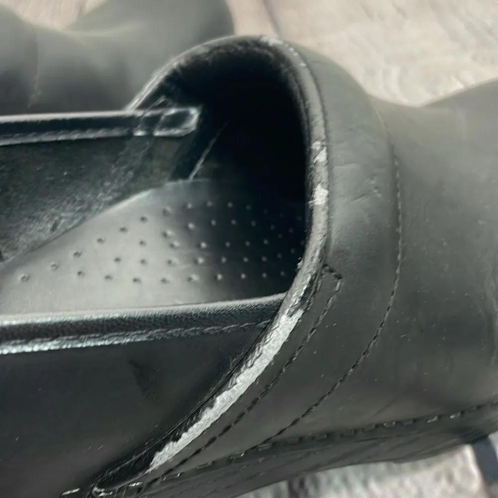Dansko Clogs Women's Classic Black Leather Nursing Comfort Shoes size 11 - Image 14