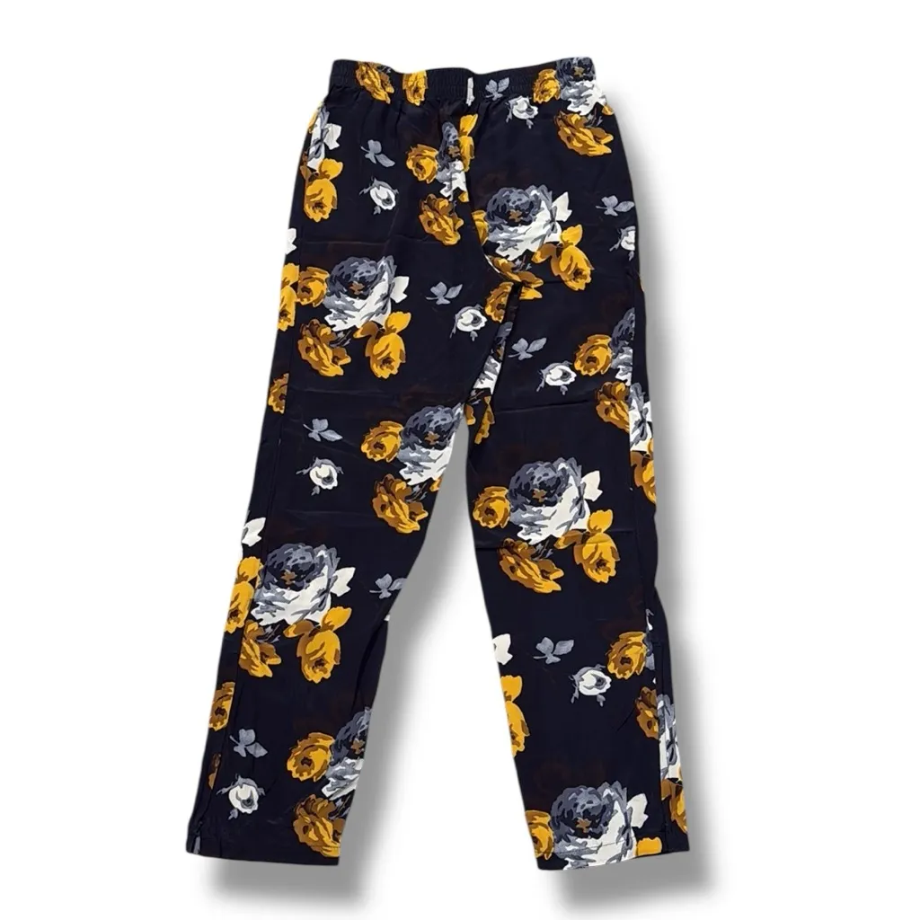 Theory Floral‎ Print Silk Pant Size 2 - Image 7