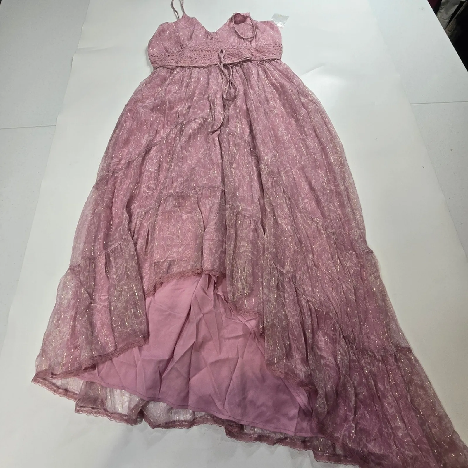 Tularosa Brooks Dress in Lilac Toile Floral Large - Image 3