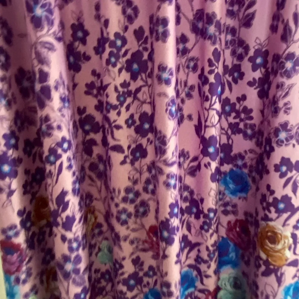 Dreamcrest Women’s Nightgown Duster 3X 3XL Pink & Purple Floral Bust 64” - Image 4