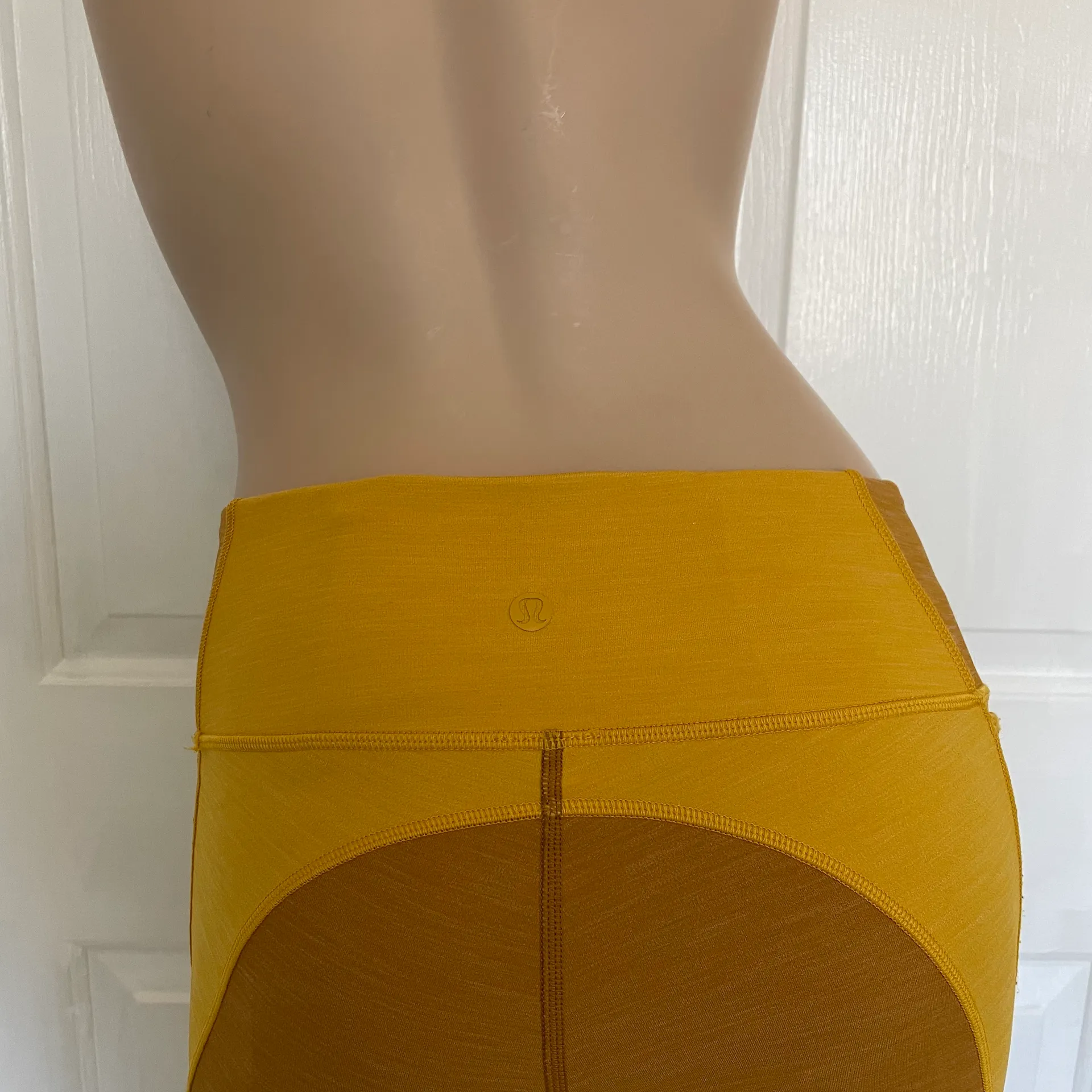 Lululemon Early Extension High-Rise Tight *28" Heathered Fools Gold / Heathered Honey Lemon Sz 8 - Image 8
