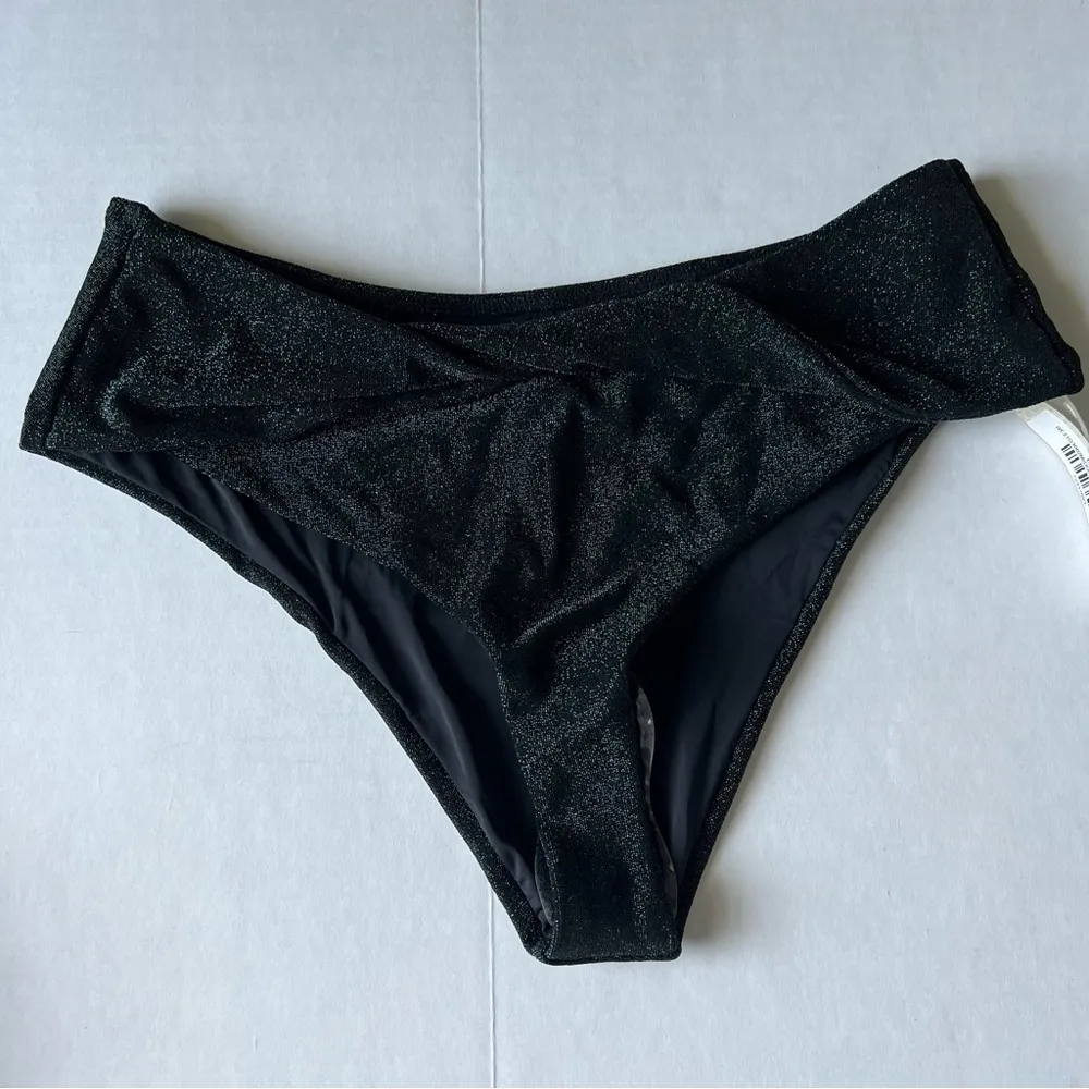 NWT Devon Windsor Elsa Bottom midnight green glitter metallic shimmer medium - Image 3