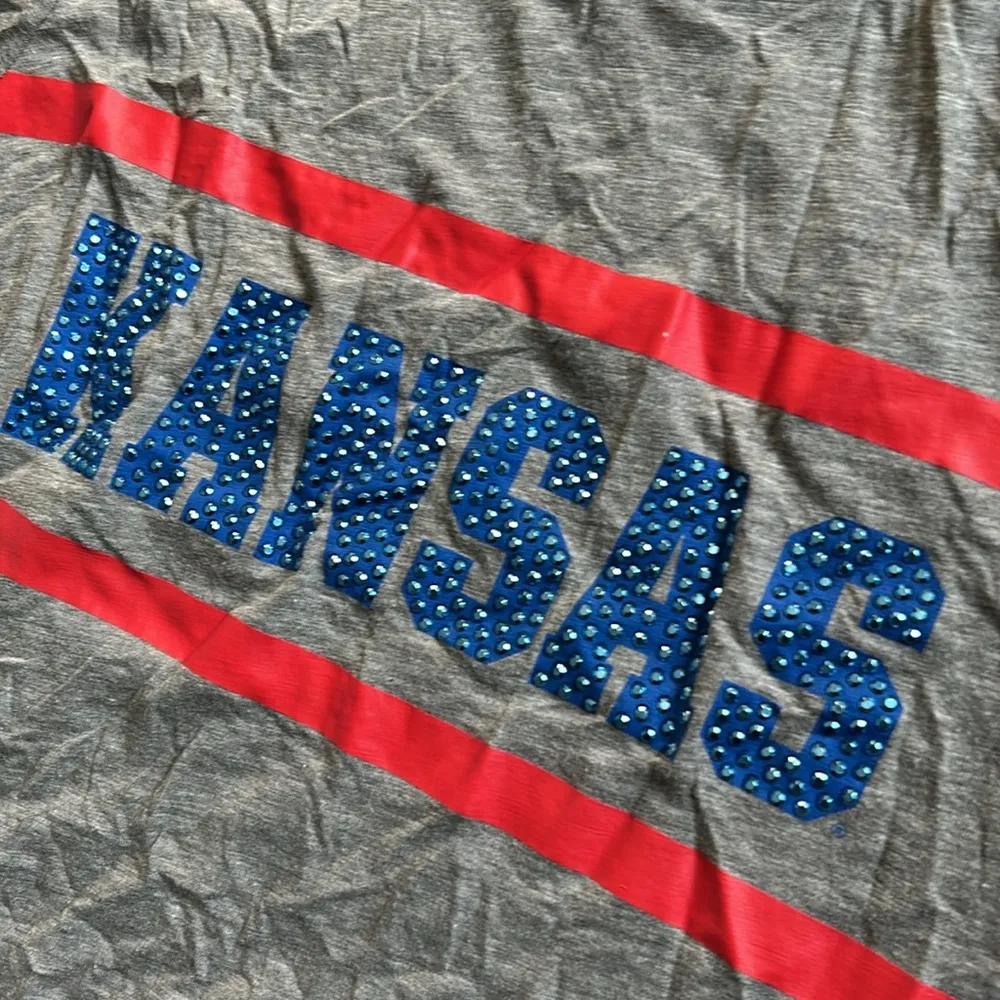 PINK Kansas City chiefs tshirt Gray - Image 4