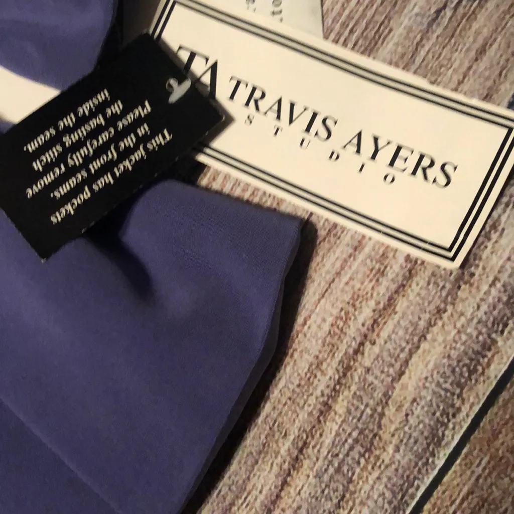 Travis Ayers sz 10 purple 2pc skirt suit - Image 3