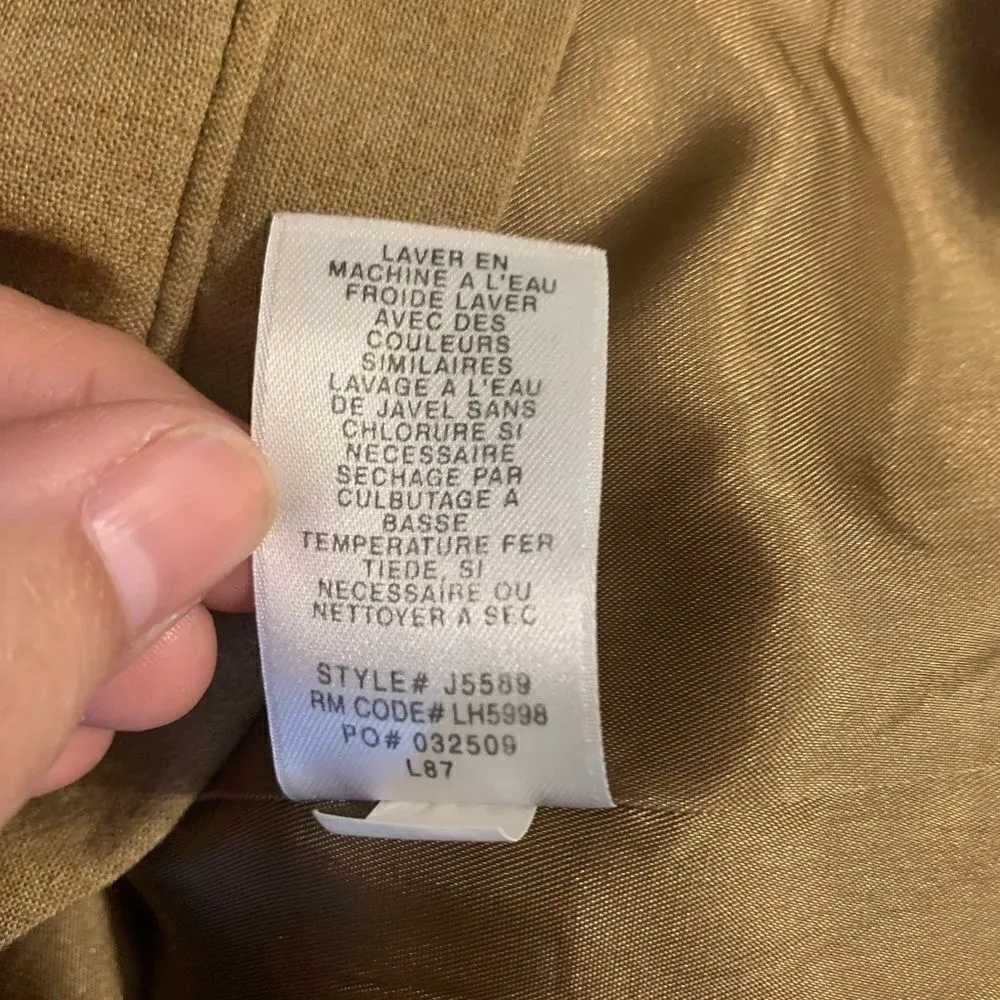 Laundry by Shelli Segal Tan Blazer Size 0 - Image 8