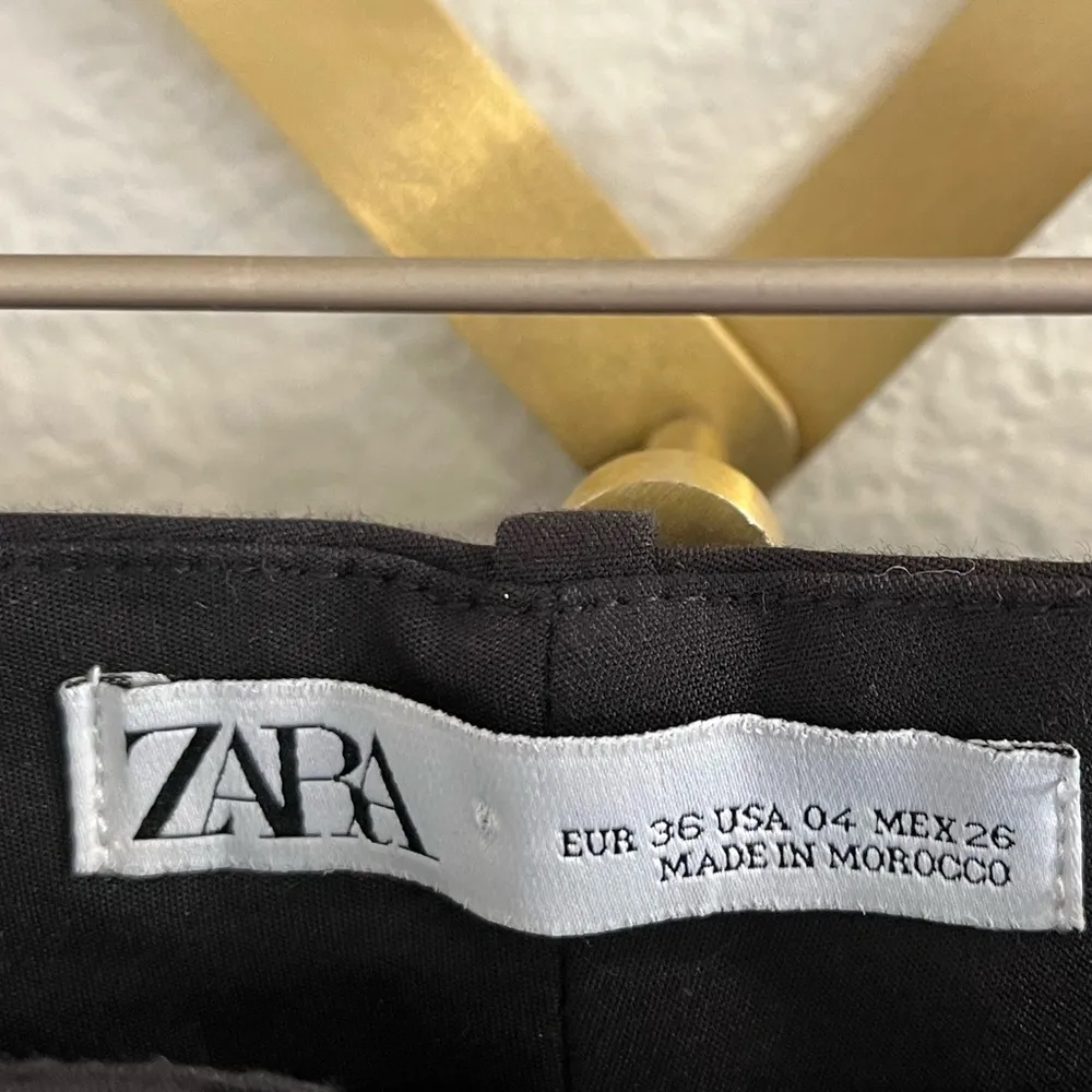 Zara Black Ankle Slit Dress Pants 4 - Image 7