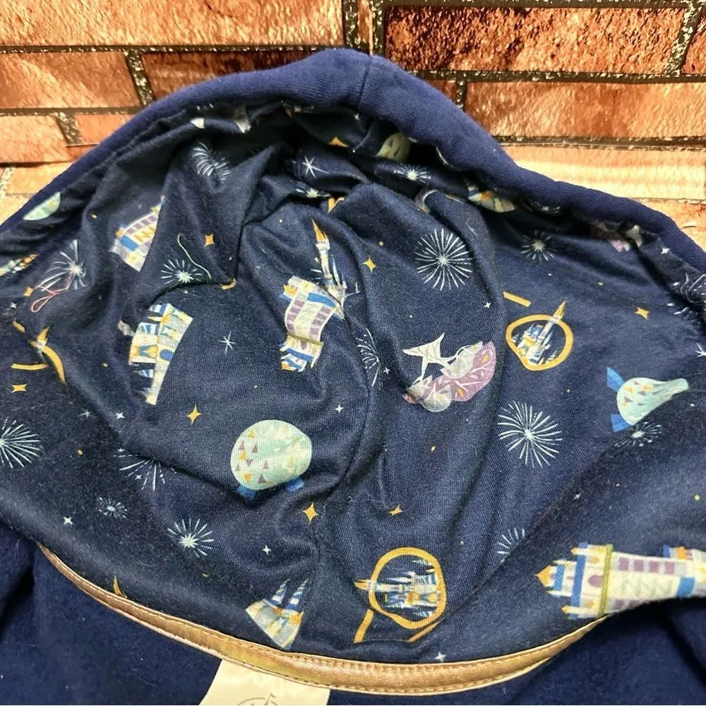 Walt Disney World 50 Anniversary Mickey & Friends Hoodie Jacket S - Image 9