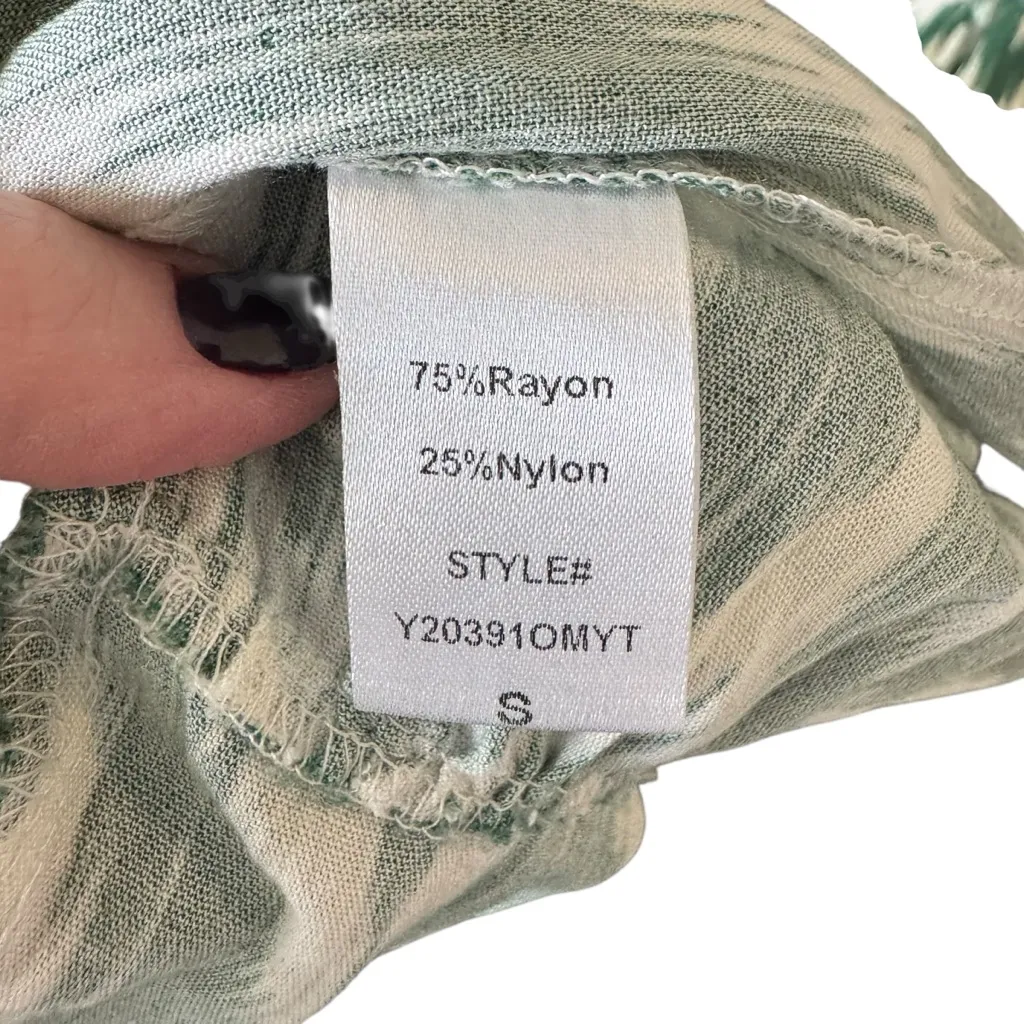 Pomander Place x Tuckernuck - Green Ikat Kenzo Dress Sz S - Image 9