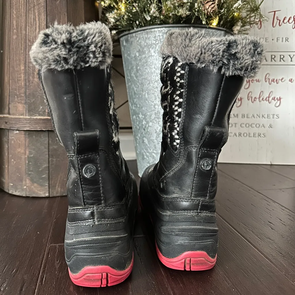 The North Face Insulated Winter Snow Boots Faux Fur Trim Women’s Size 8 - Image 6