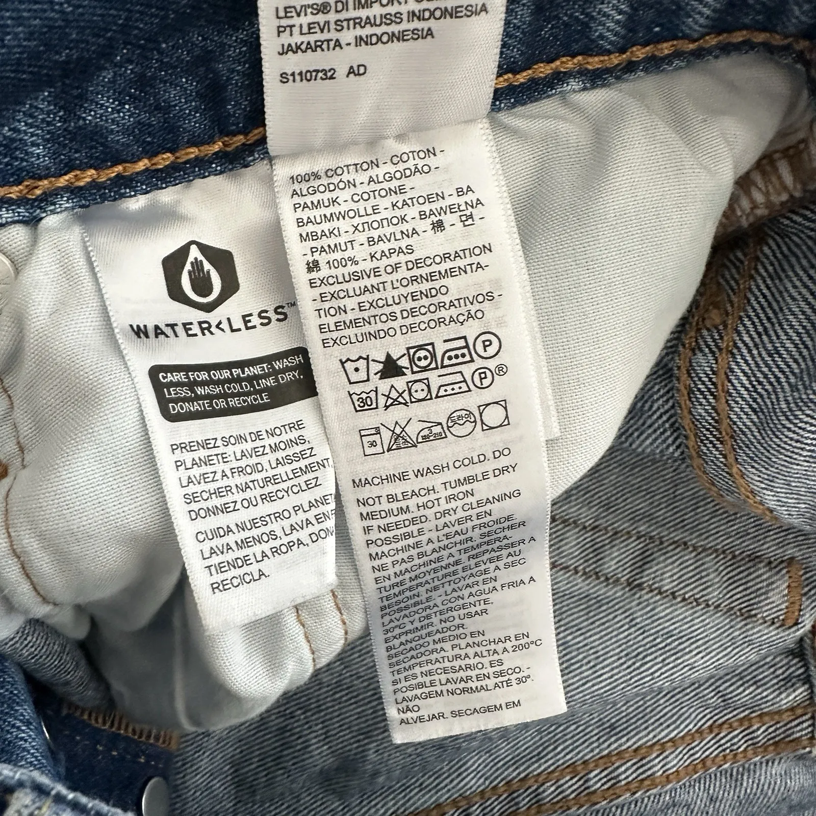 Levi's Shorts Denim 501 Cut Off Festival Hippie Country, Sz: Women 30 (b15b) - Image 5