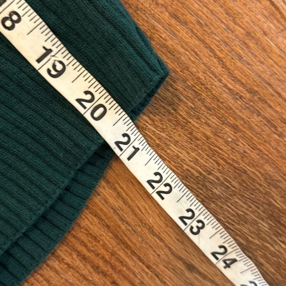Gap green ribbed sweetheart sweater size M - Image 6