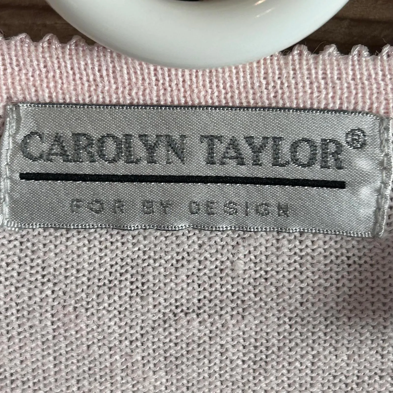 Carolyn Taylor Women's Pink Button Up Top Size L Floral Embroidered - Image 6