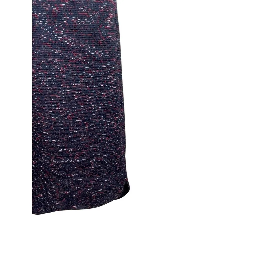 Merona Blue Purple Textured Sleeveless Jumper Winter Pocketed Dress S - Image 7