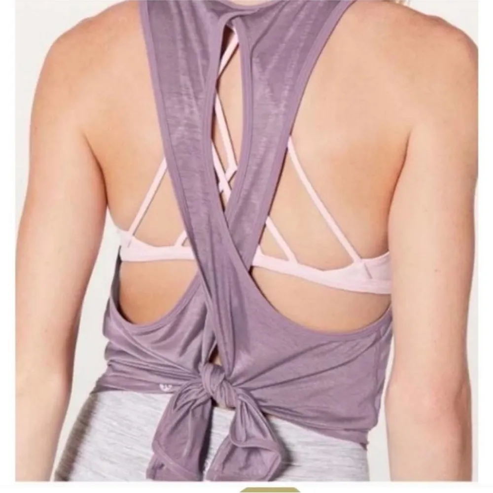 Lululemon  All Tied Up Purple Tank - Image 2