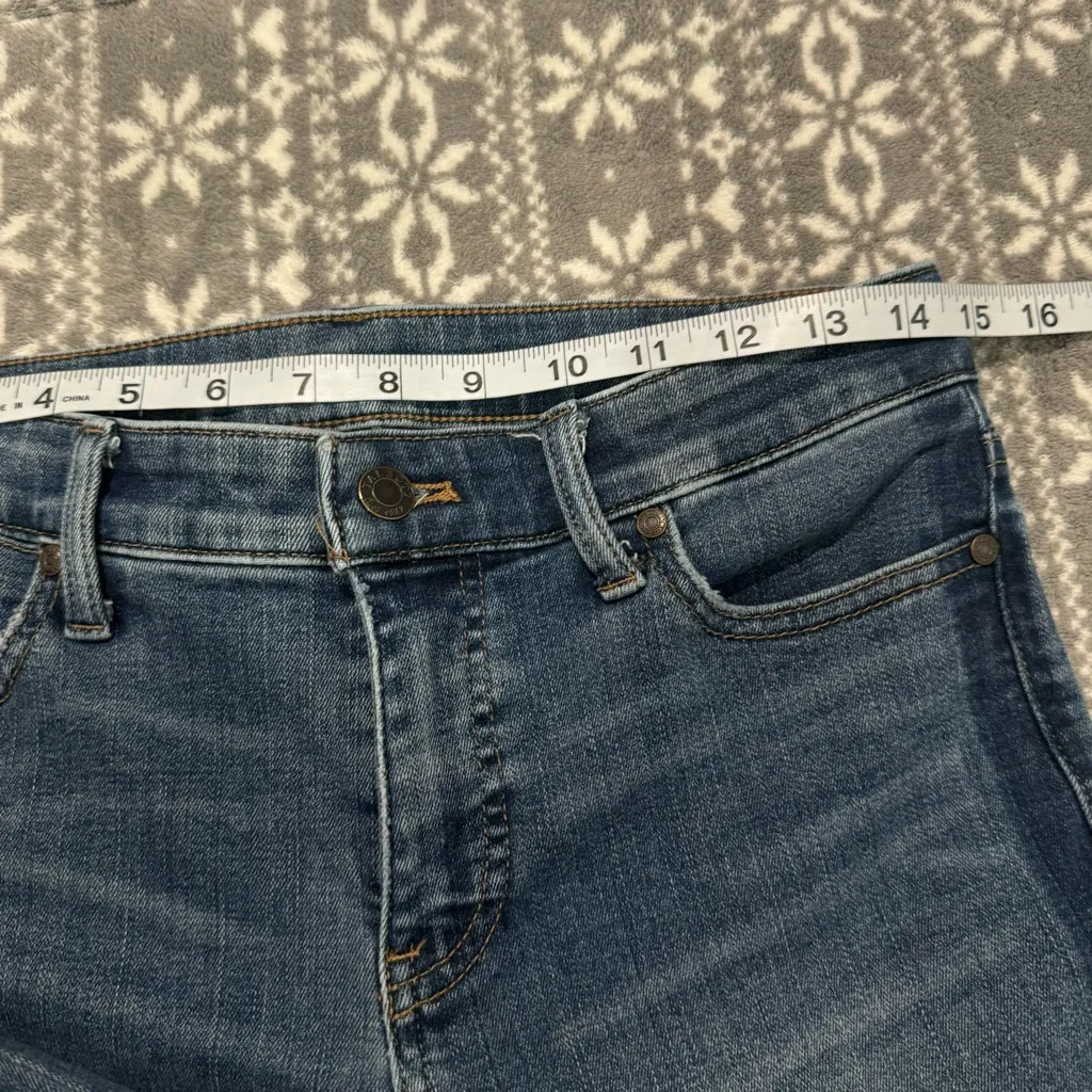 Talbots Slim Ankle Jeans Shadow Side Stripe‎ In Blue Size 4 - Image 8