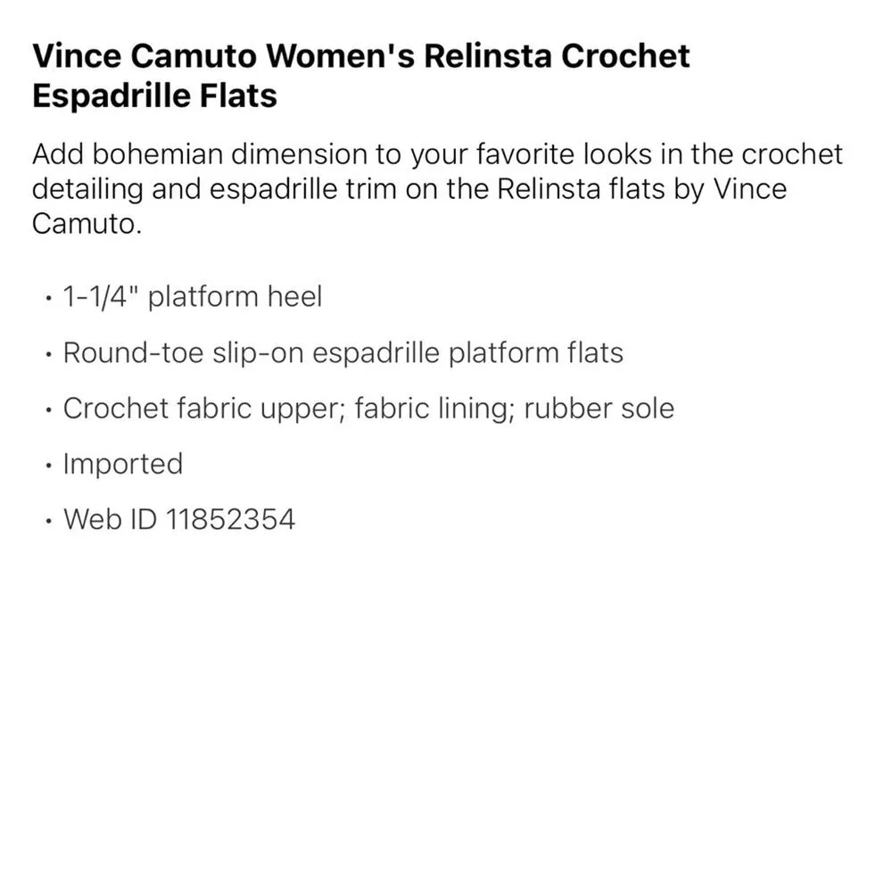 NEW Vince Camuto Shoes Black Relinsta Crochet Platform Sneaker Womens Size  8 - Image 7