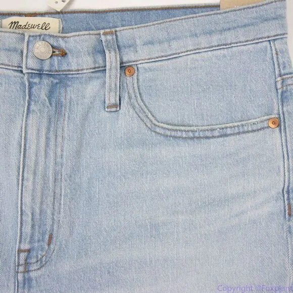 Madewell The High-Rise Slim Crop Boyjean in‎ Dumas Wash: Ripped Edition, 32 - Image 6