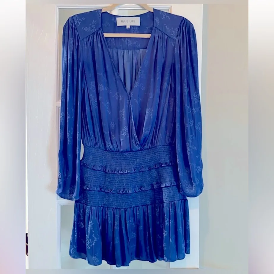 Blue Life Vibrant Blue Mini Dress - Image 4