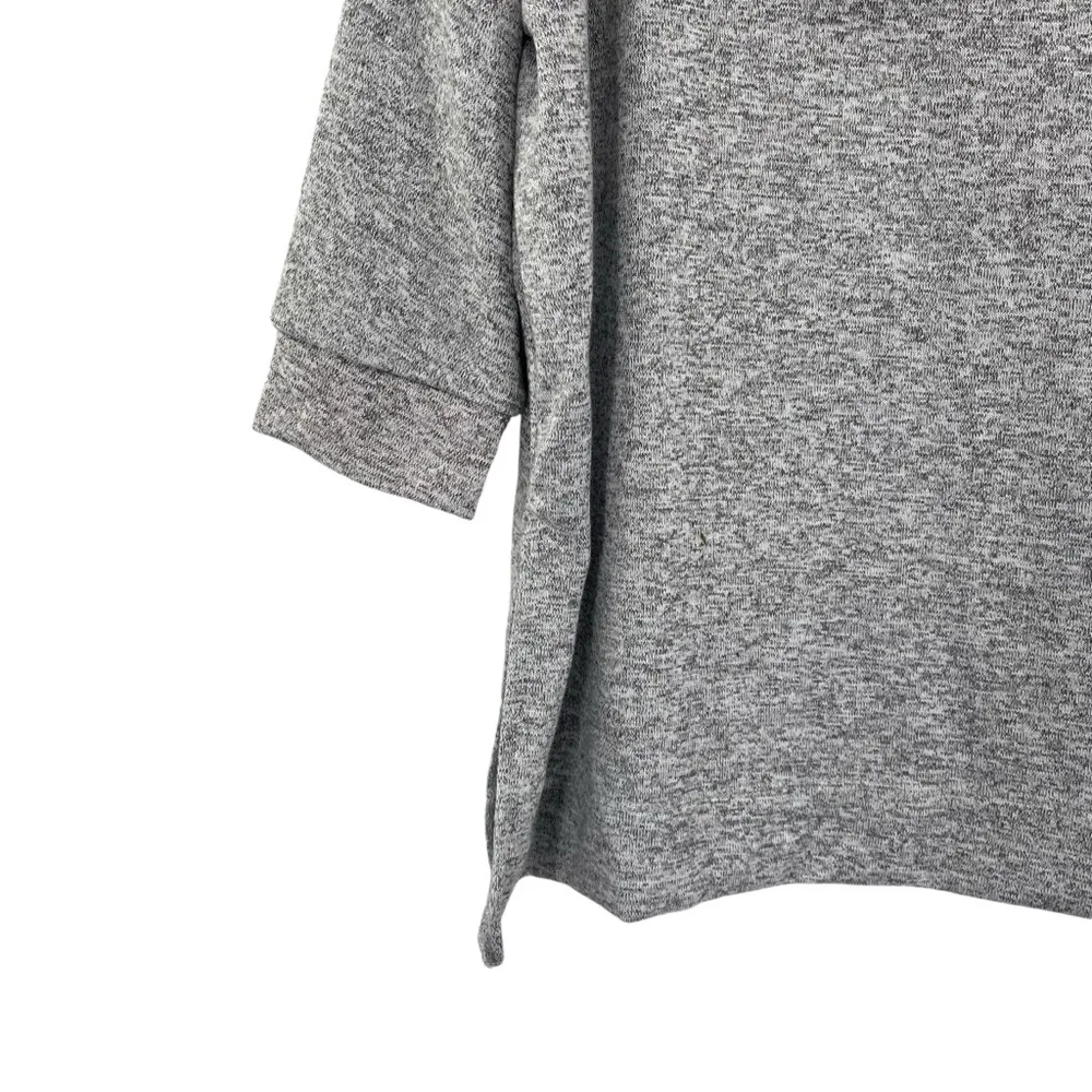 Donna Karen Sleepwear Gray Hoodie Drawstring Soft Pullover - Image 9