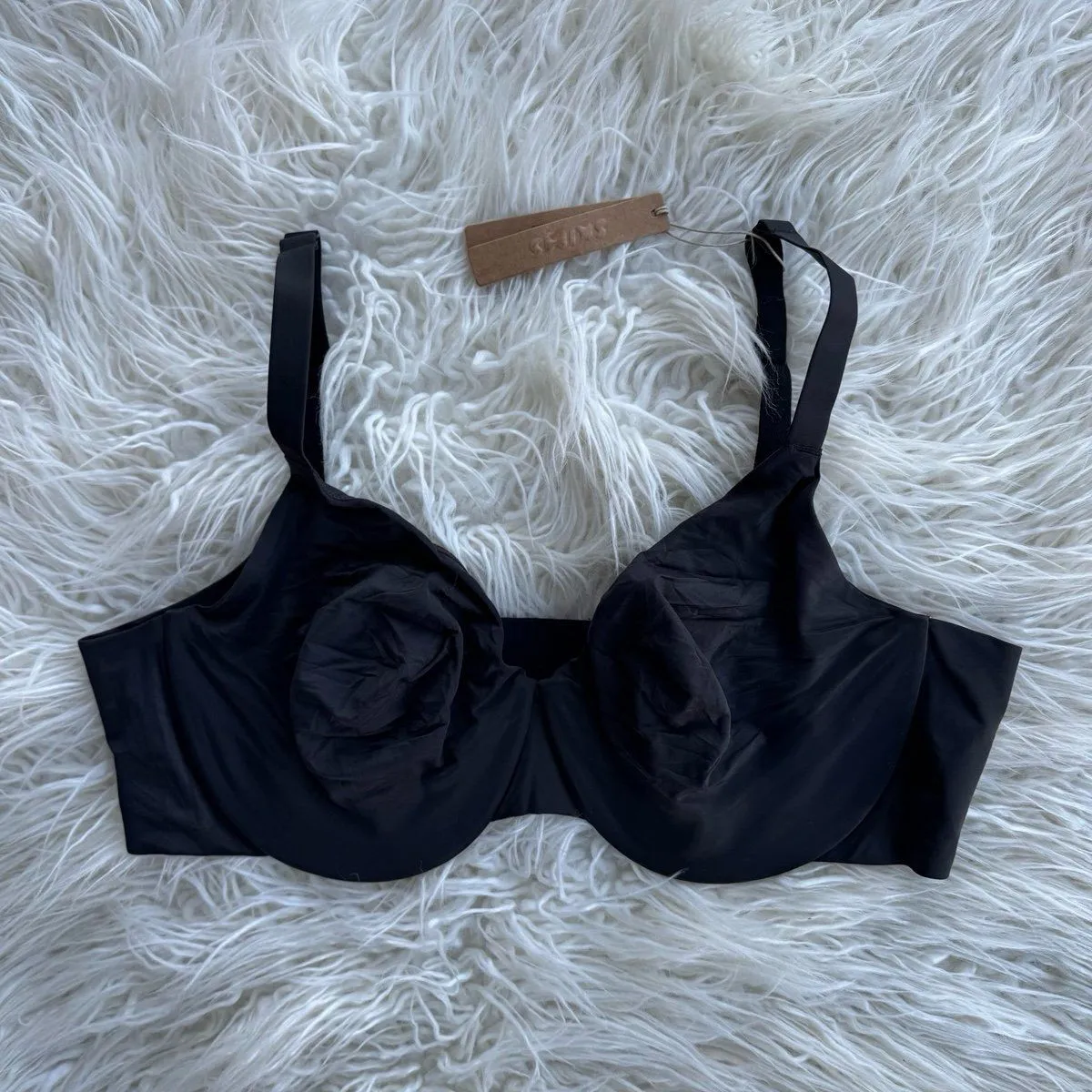 Skims Smoothing Intimates Unlined Full Coverage Bra Onyx Size 42C - Image 2