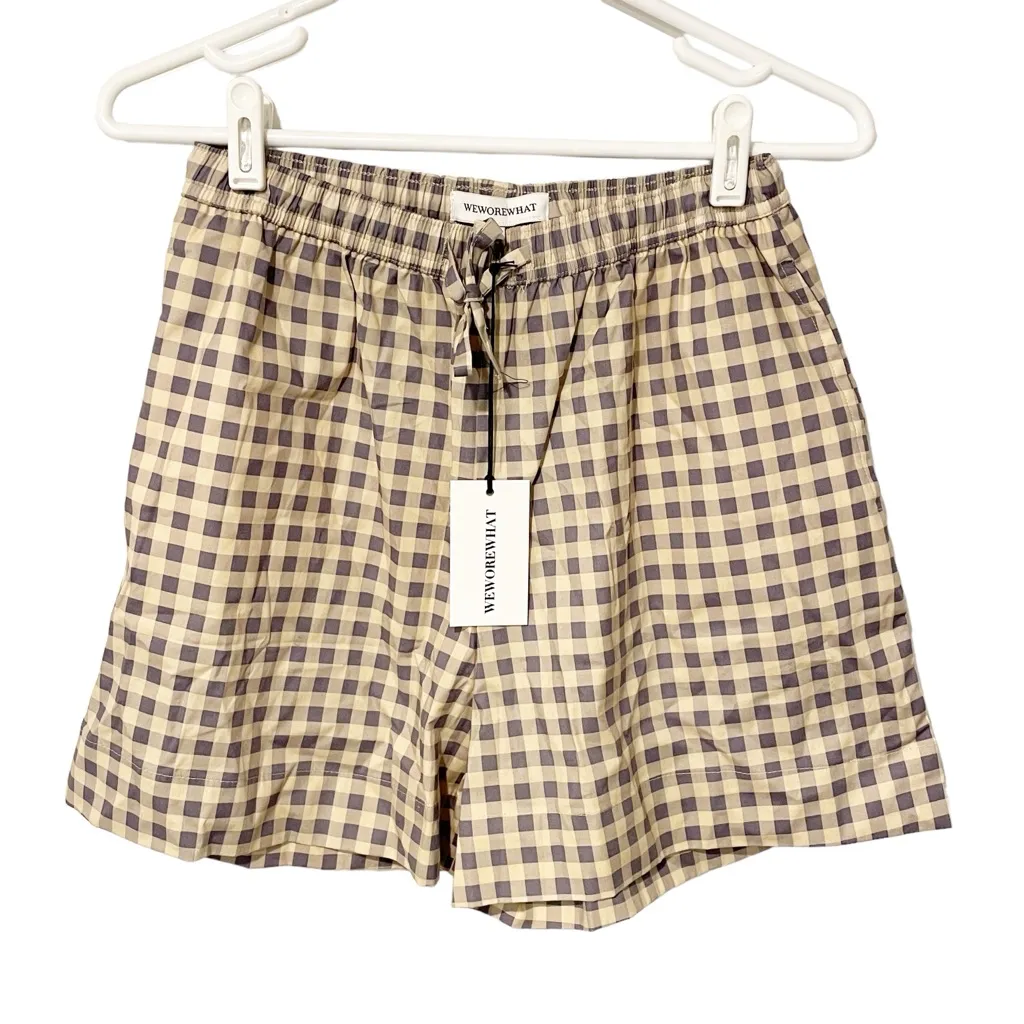 WeWoreWhat Size‎ Small Cotton Boxershorts Gingham Plaid NEW - Image 2