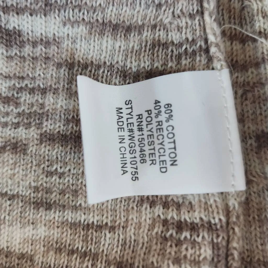 Market & Spruce Light Brown Mock Turtleneck Sweater NWT Sz Large Ribbed Knit Top - Image 7