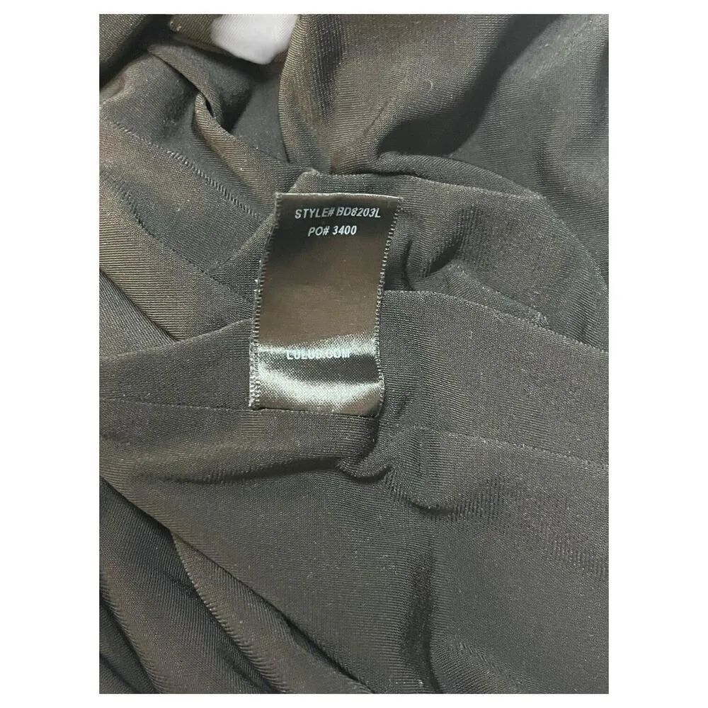 Lulus Dress Womens M LBD Scoop Neck Spaghetti Strap Mini Club Night Out Black - Image 8