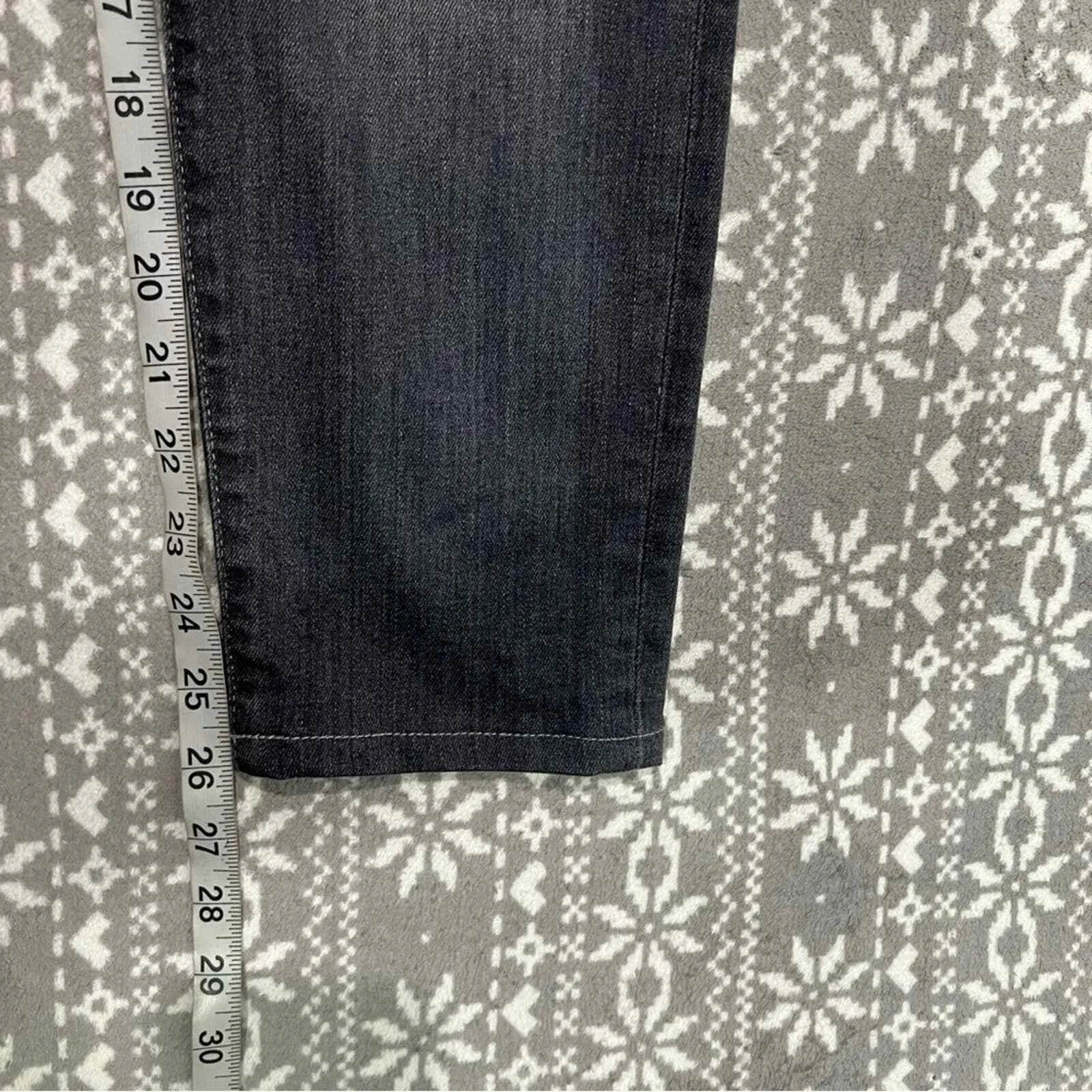 Anthropologie Closed Baker Long Gray Skinny Jeans Made In Italy Size 24 - Image 9