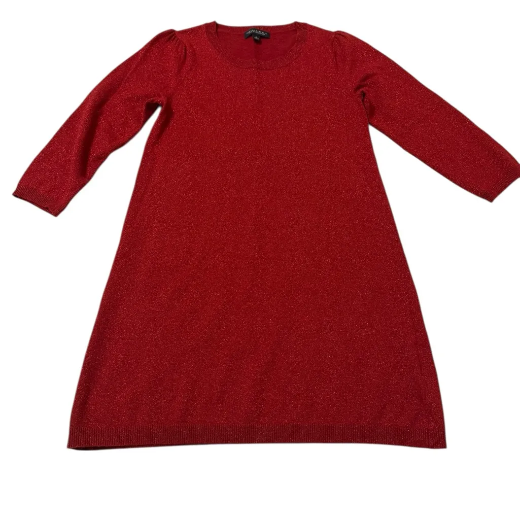 Banana Republic Red Sweater Dress – Italian Yarn, 40% Wool - Image 3