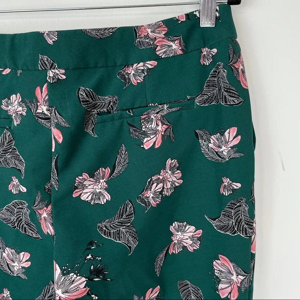 Eliane Rose Emeral Green Floral Trouser Pants Fall - Image 9