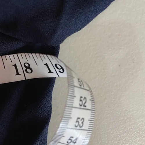 Danny & Nicole New York Midi Dress 8 Petite Dark Navy Red Double Breasted VTG - Image 7