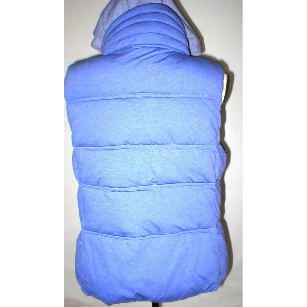 NWT Athleta $148 Womens Heather Purple Vest Detachable Hood M Warm Puffer Cozy - Image 5