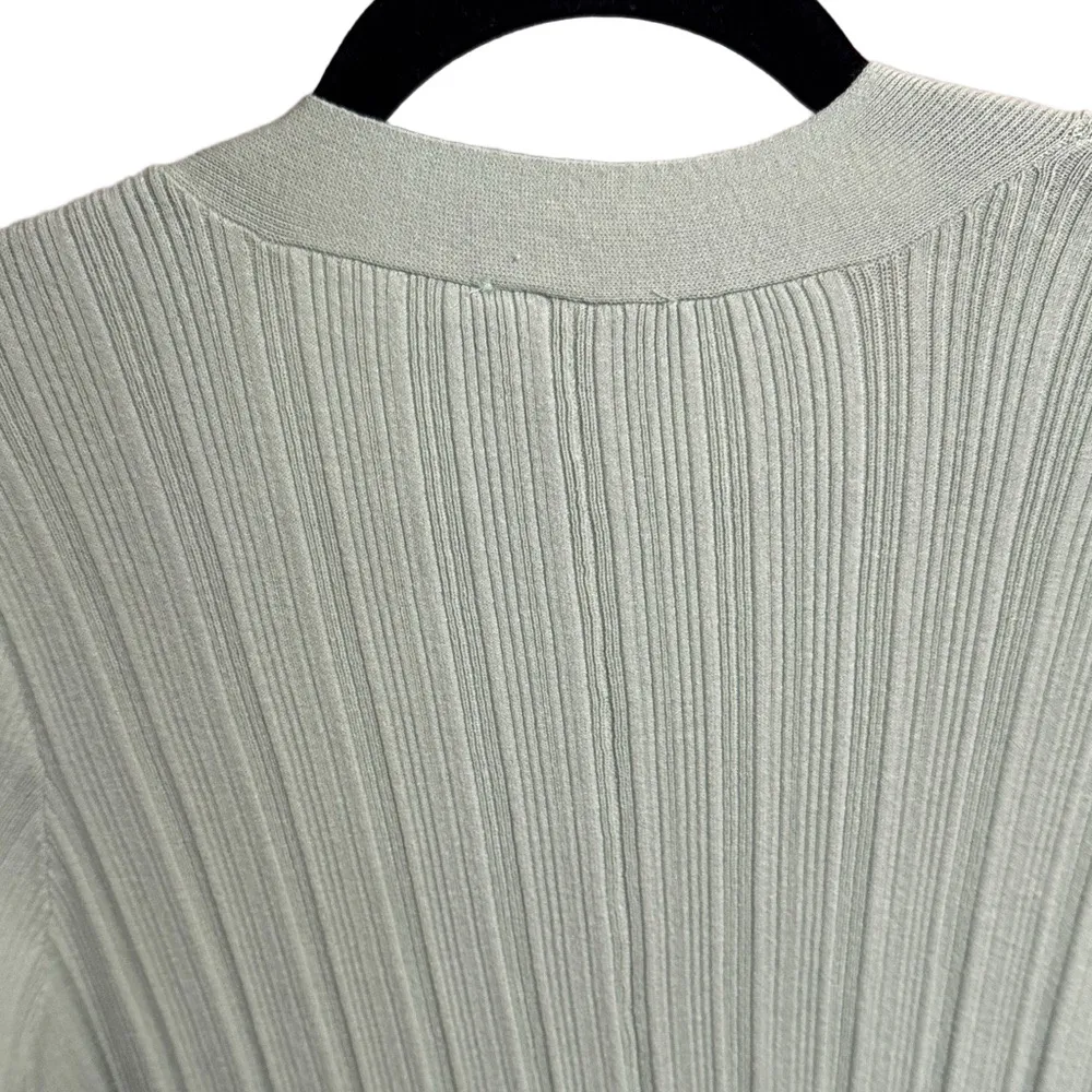 House of Harlow 1960 Light Green Ribbed Cardigan - Image 8