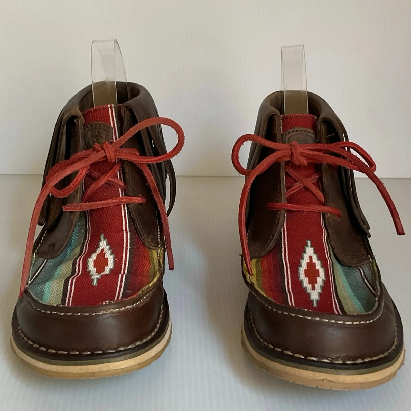 Ariat Fringe Leather Moccasin Boots • Western Boho • Multicolor • Women’s 6 - Image 4