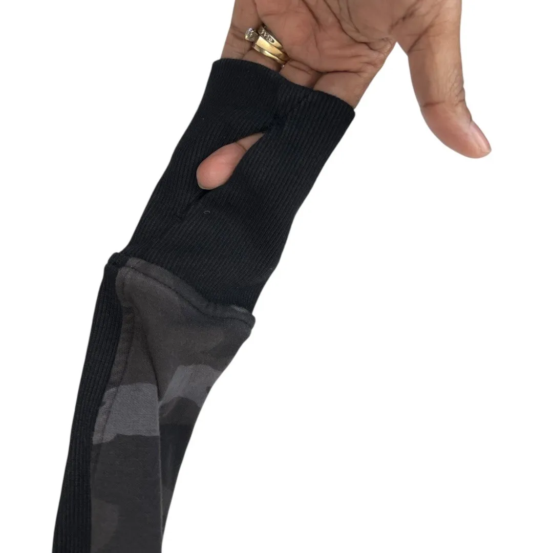 Athleta Women's Camouflage Triumph Hoodie - Size  XXS - Black/Grey - Image 4